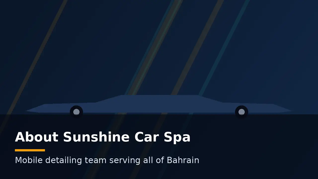 Sunshine Car Spa mobile detailing team at work in Bahrain
